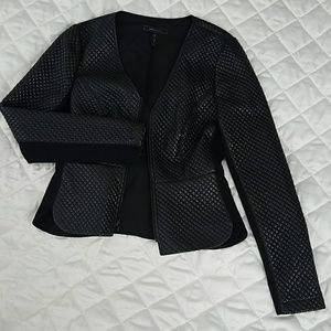 BCBG Peplum Quilted Jacket